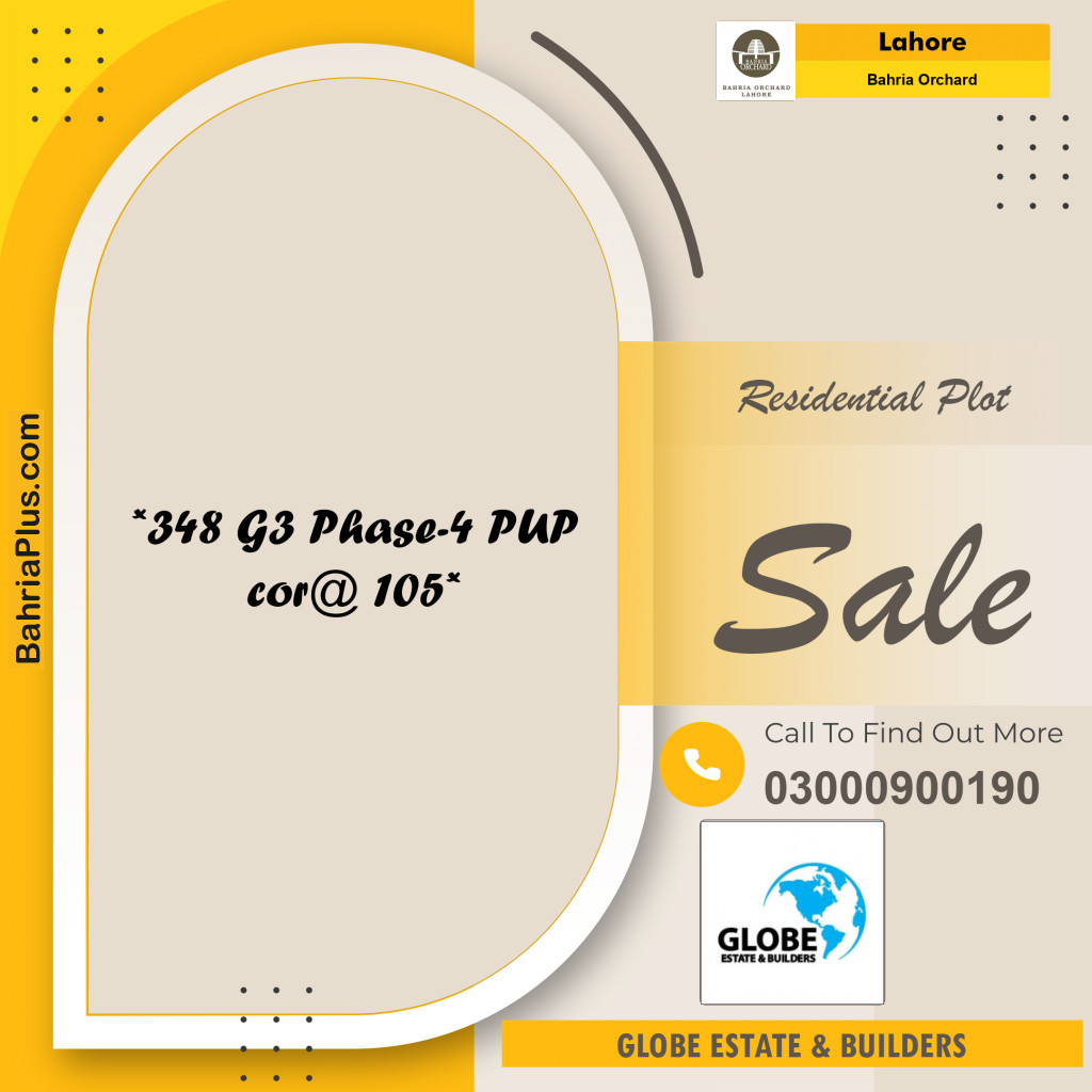 Residential Plot for Sale in Bahria Orchard, Lahore - (BP-255062)