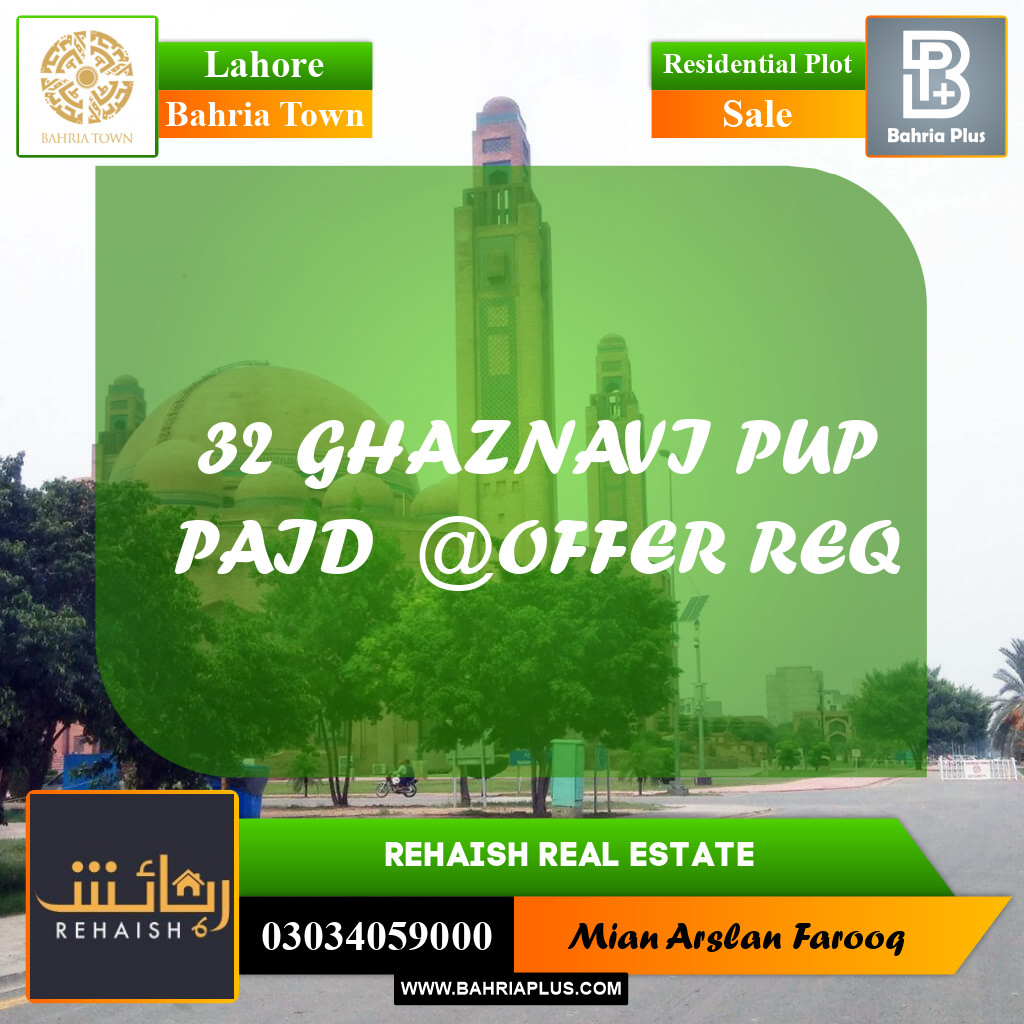 Residential Plot for Sale in Bahria Town, Lahore - (BP-255203)