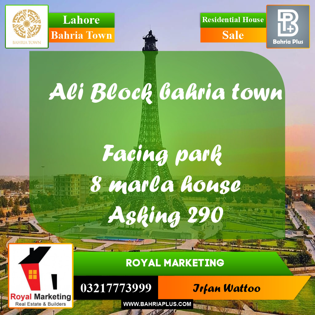 Residential House for Sale in Bahria Town, Lahore - (BP-255263)