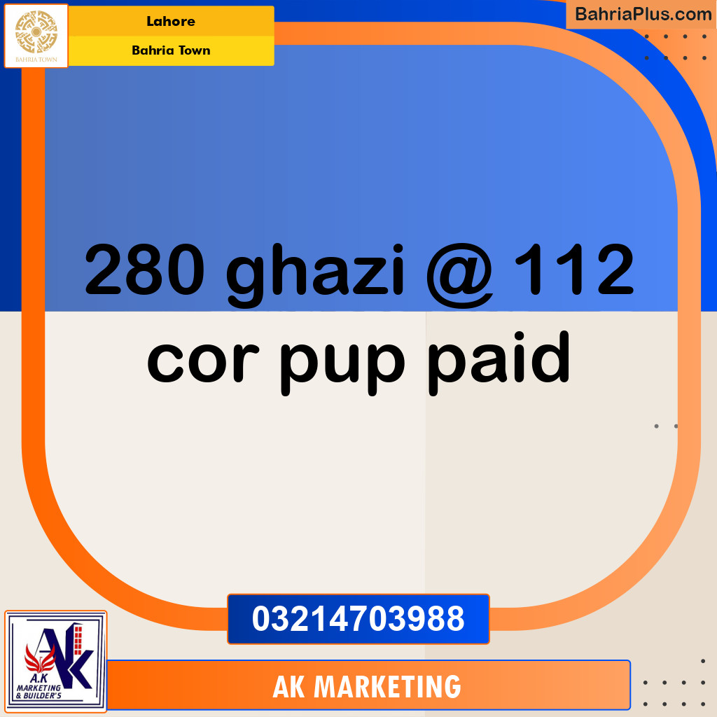 Residential Plot for Sale in Bahria Town, Lahore - (BP-255282)