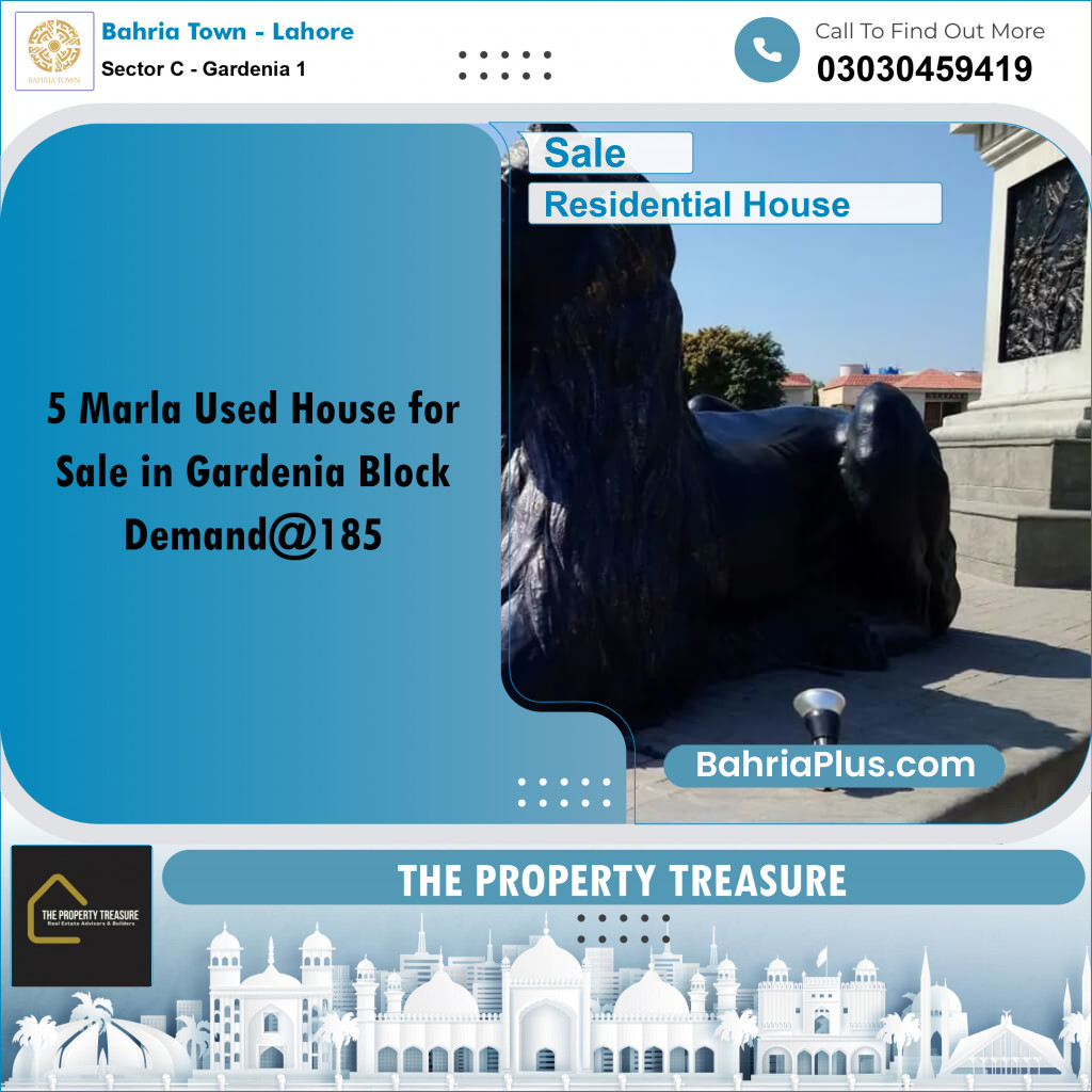 5 Marla Residential House for Sale in Sector C - Gardenia 1 -  Bahria Town, Lahore - (BP-255319)