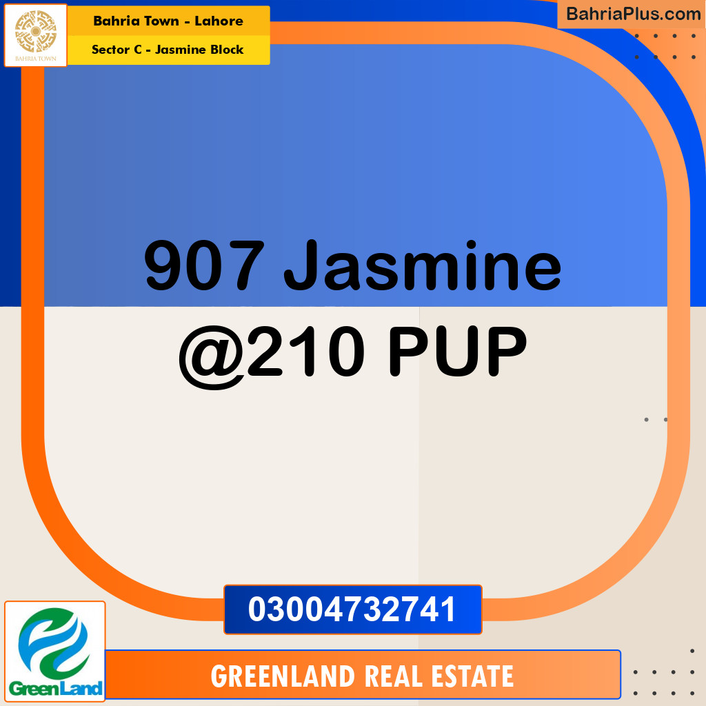 10 Marla Residential Plot for Sale in Sector C - Jasmine Block -  Bahria Town, Lahore - (BP-255496)