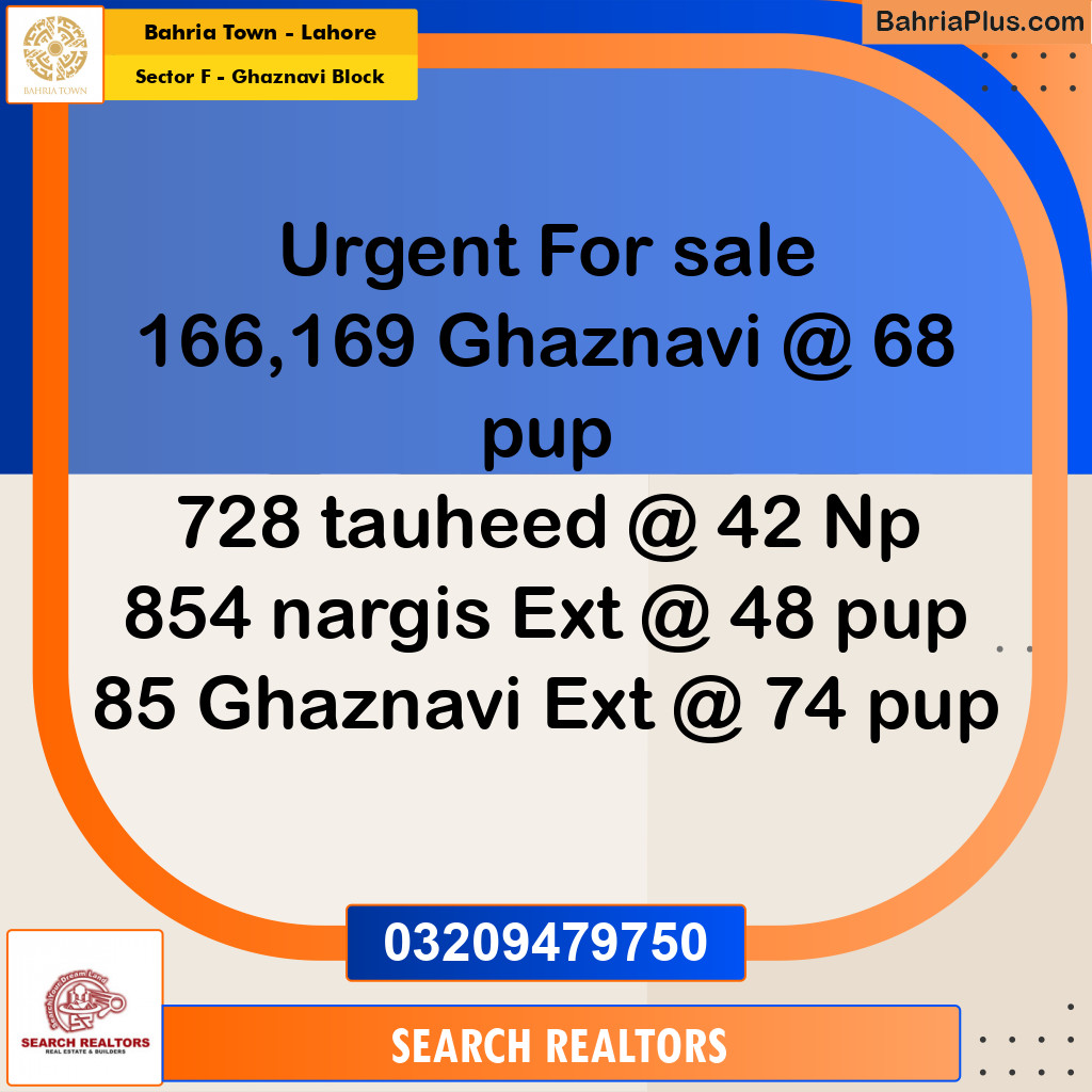 5 Marla Residential Plot for Sale in Sector F - Ghaznavi Block -  Bahria Town, Lahore - (BP-255542)