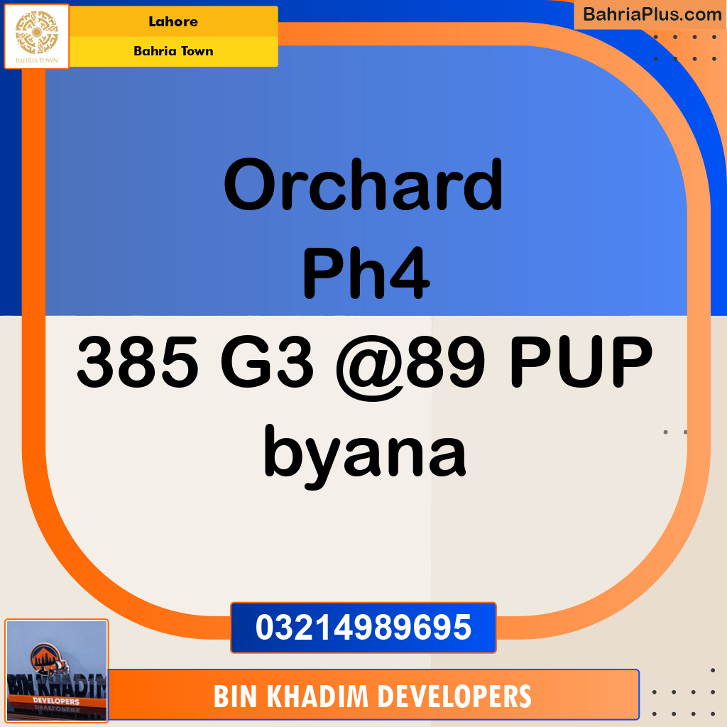 Residential Plot for Sale in Bahria Town, Lahore - (BP-255589)