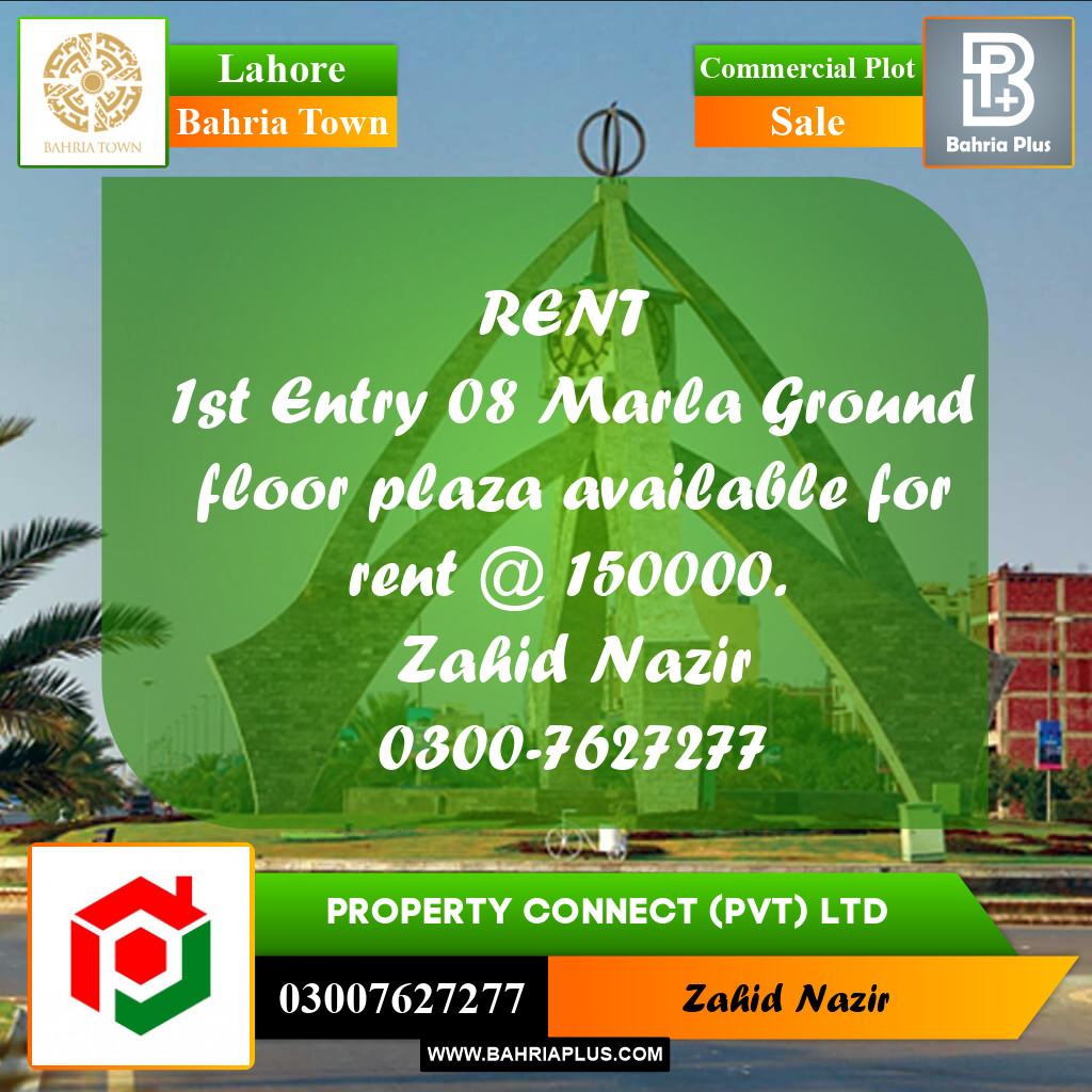 Commercial Plot for Sale in Bahria Town, Lahore - (BP-255839)