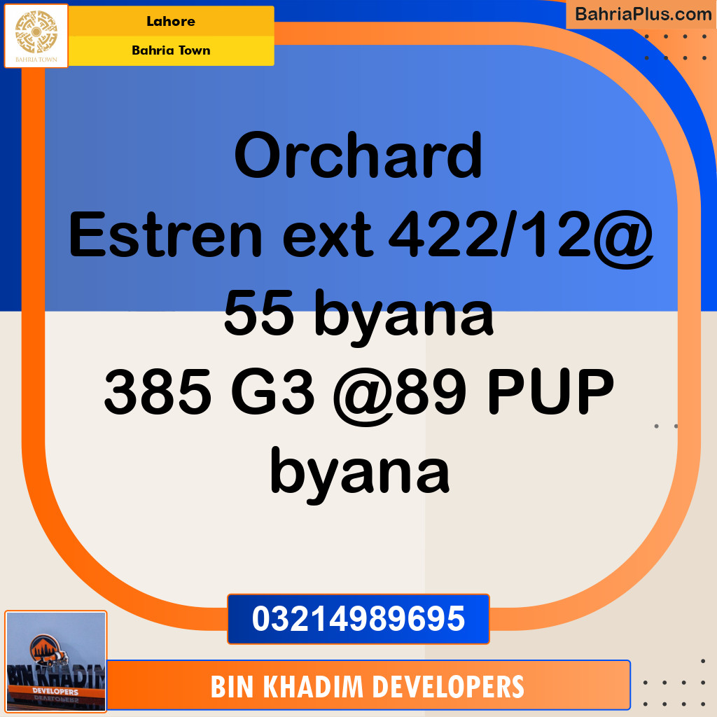 Residential Plot for Sale in Bahria Town, Lahore - (BP-255961)