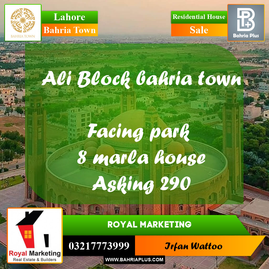 Residential House for Sale in Bahria Town, Lahore - (BP-256109)