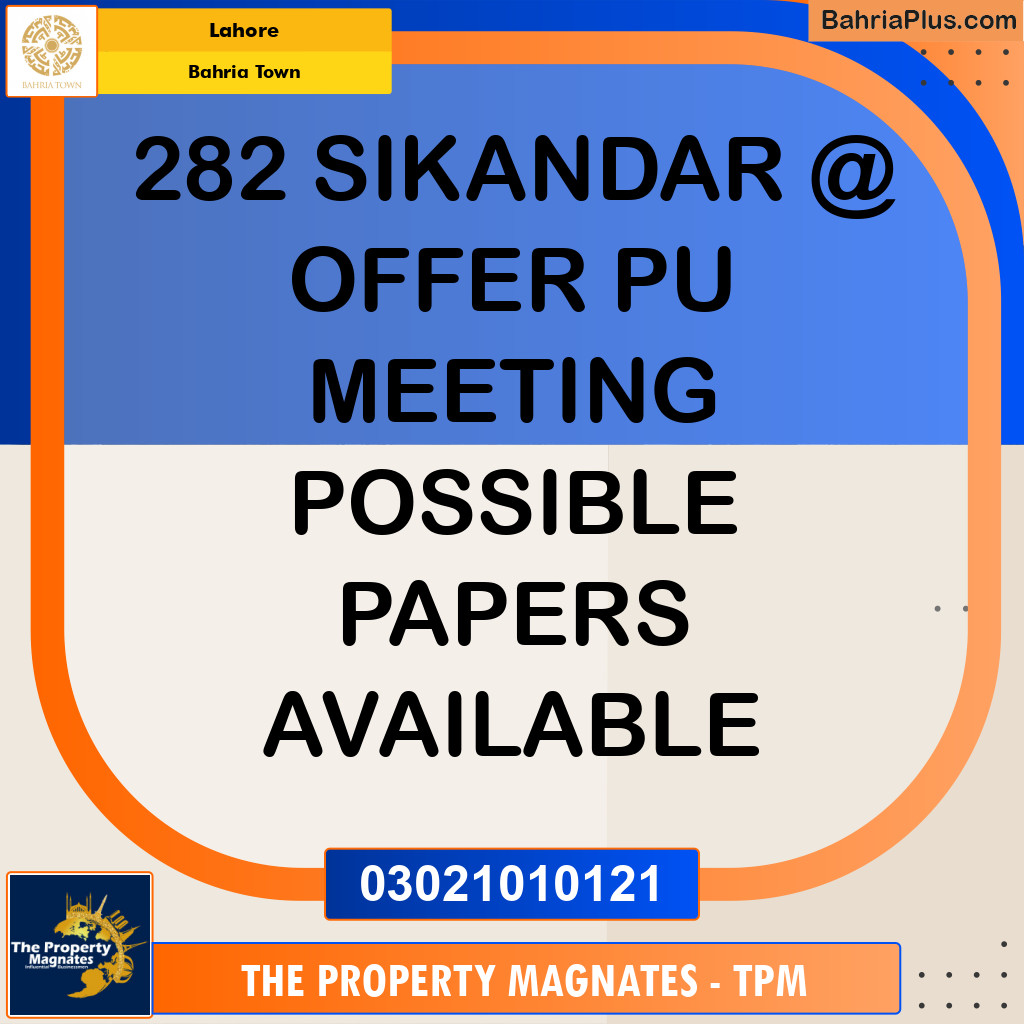 Residential Plot for Sale in Bahria Town, Lahore - (BP-256134)