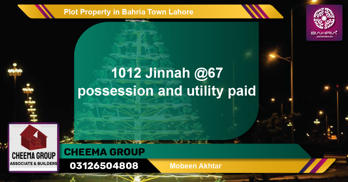 Residential Plot for Sale in Bahria Town, Lahore - (BP-25614)