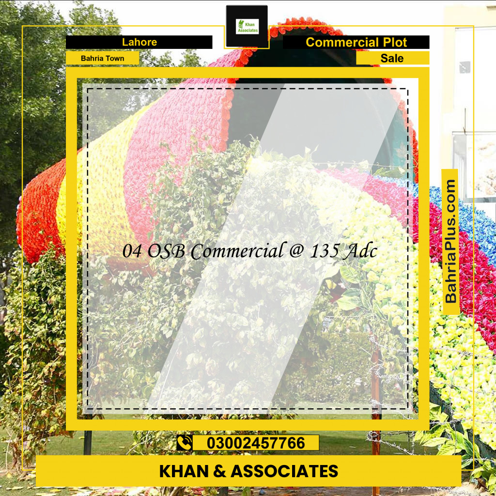 Commercial Plot for Sale in Bahria Town, Lahore - (BP-256542)