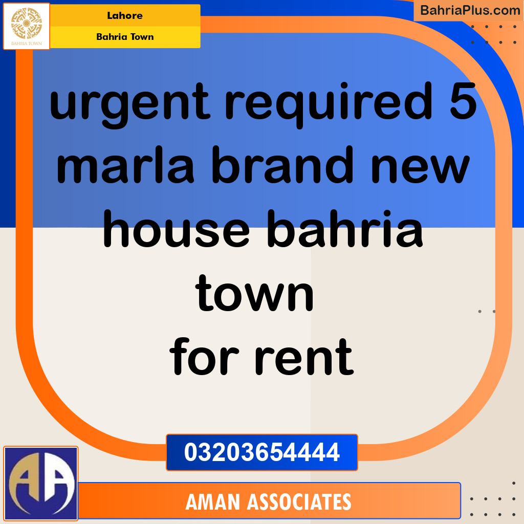 Residential House for Sale in Bahria Town, Lahore - (BP-256547)