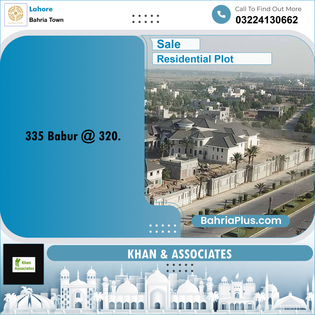 Residential Plot for Sale in Bahria Town, Lahore - (BP-256580)