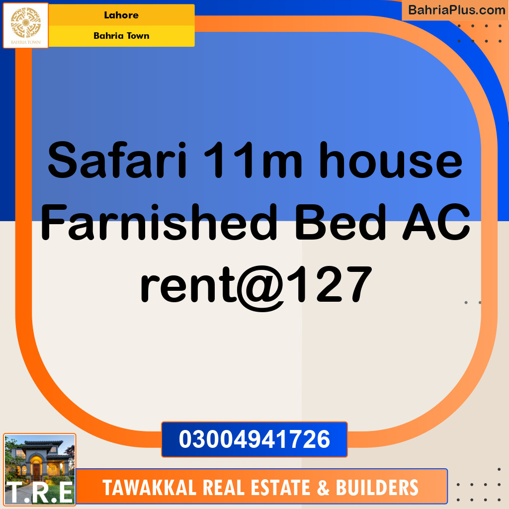 11 Marla Residential House for Rent in Bahria Town, Lahore - (BP-256727)