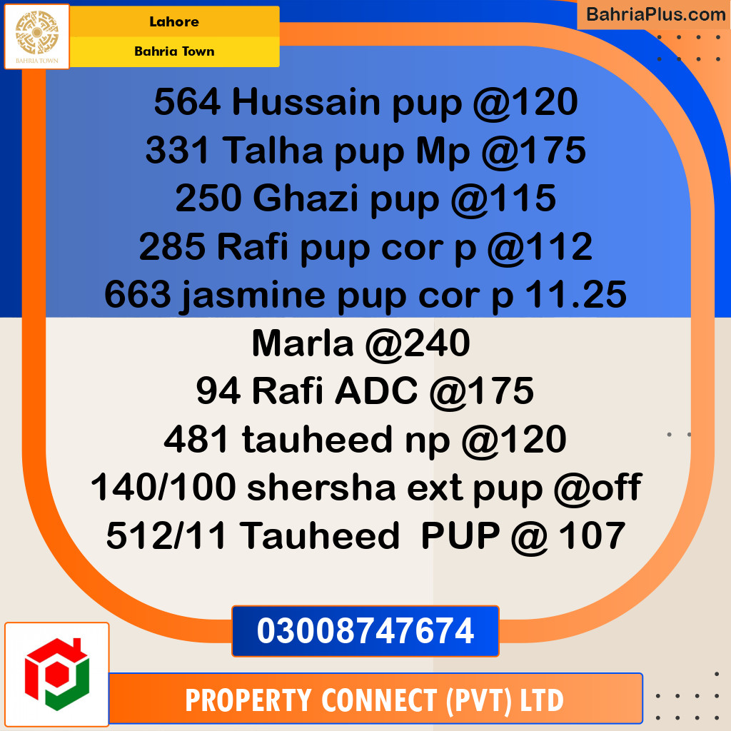 Residential Plot for Sale in Bahria Town, Lahore - (BP-256849)