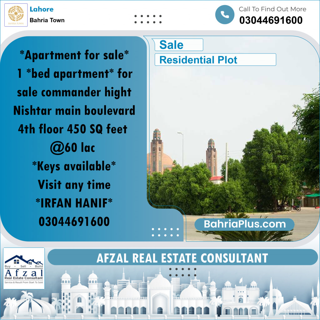 Residential Plot for Sale in Bahria Town, Lahore - (BP-257312)