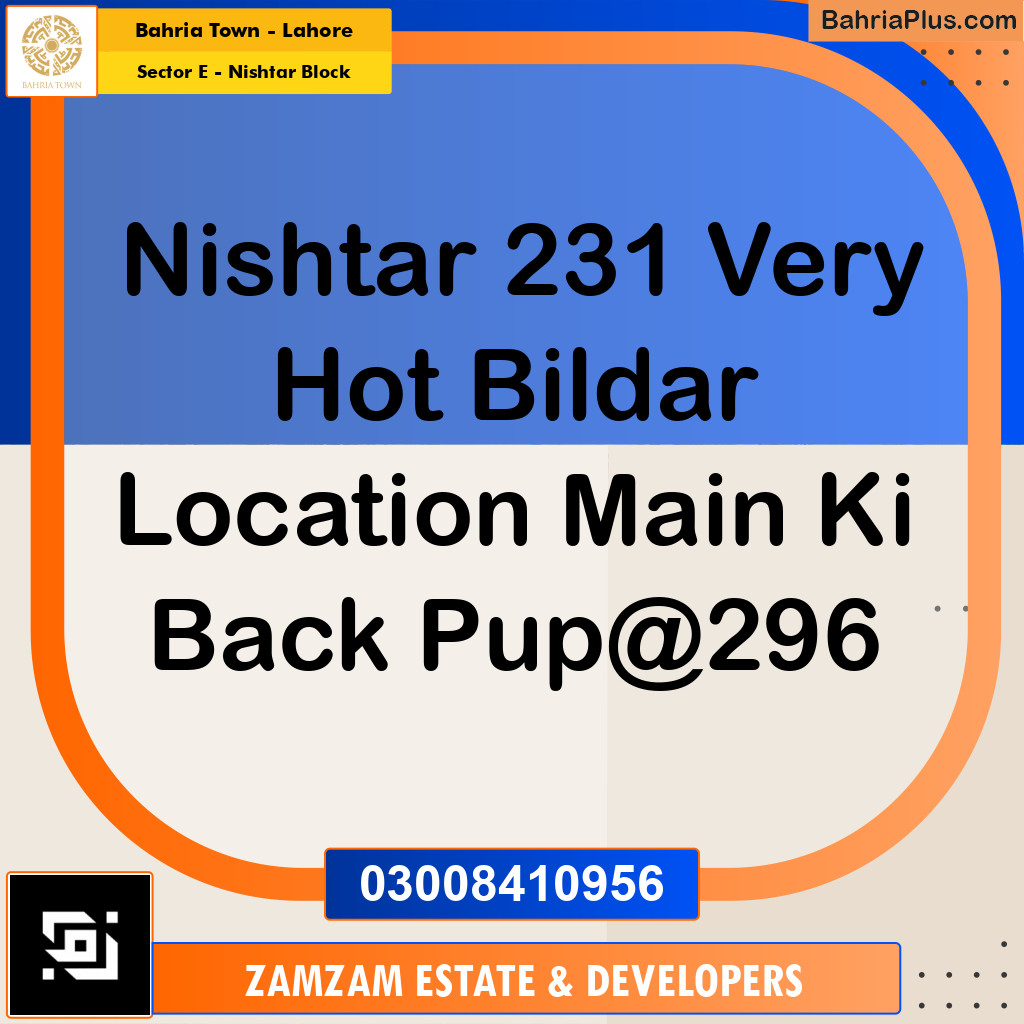 1 Kanal Residential Plot for Sale in Sector E - Nishtar Block -  Bahria Town, Lahore - (BP-257315)