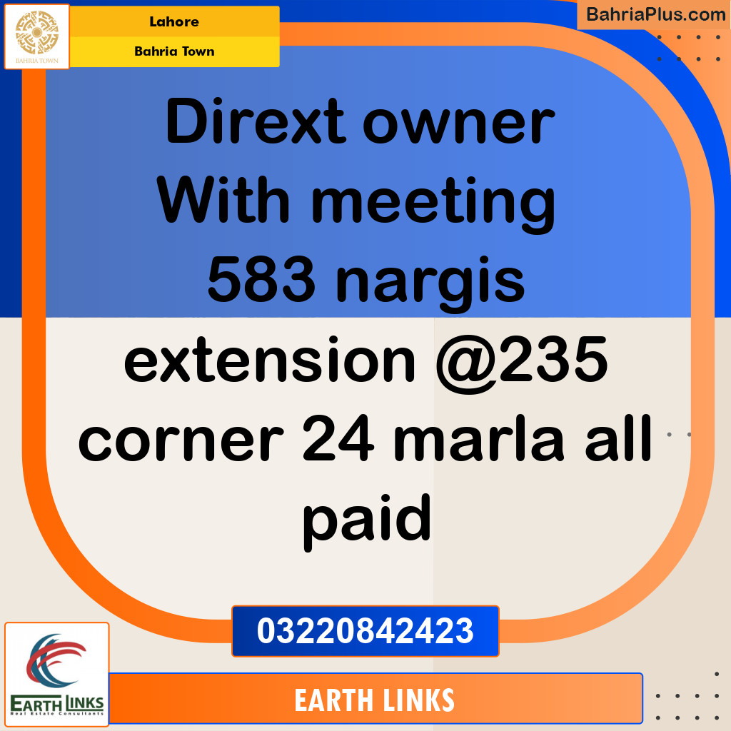 Residential Plot for Sale in Bahria Town, Lahore - (BP-257372)