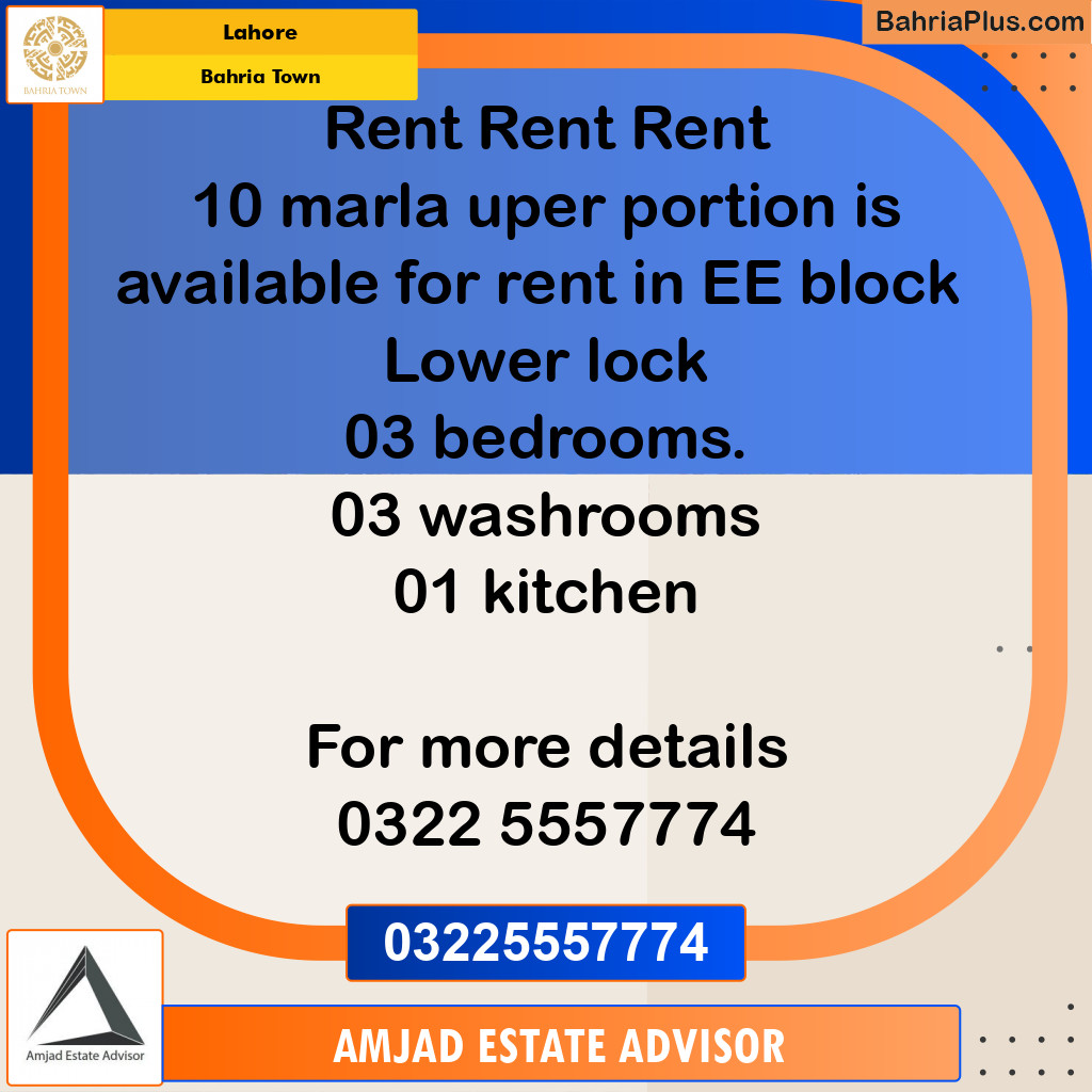Residential House for Rent in Bahria Town, Lahore - (BP-257376)