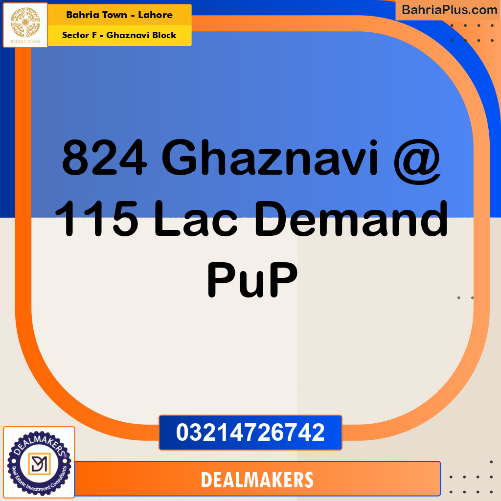 10 Marla Residential Plot for Sale in Sector F - Ghaznavi Block -  Bahria Town, Lahore - (BP-257531)