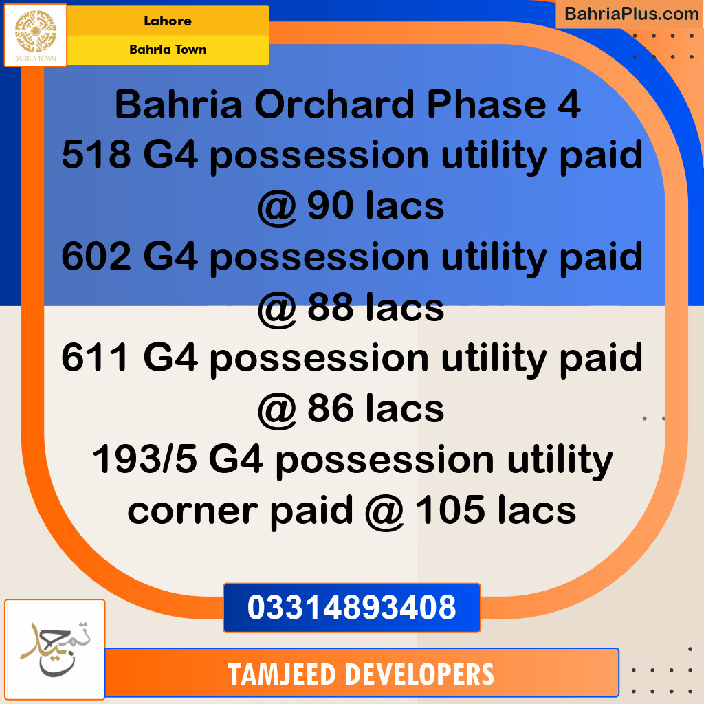 Residential Plot for Sale in Bahria Town, Lahore - (BP-257617)