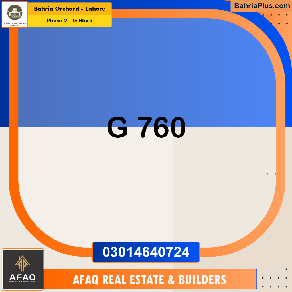 5 Marla Residential Plot for Sale in Phase 2 - G Block -  Bahria Orchard, Lahore - (BP-257626)
