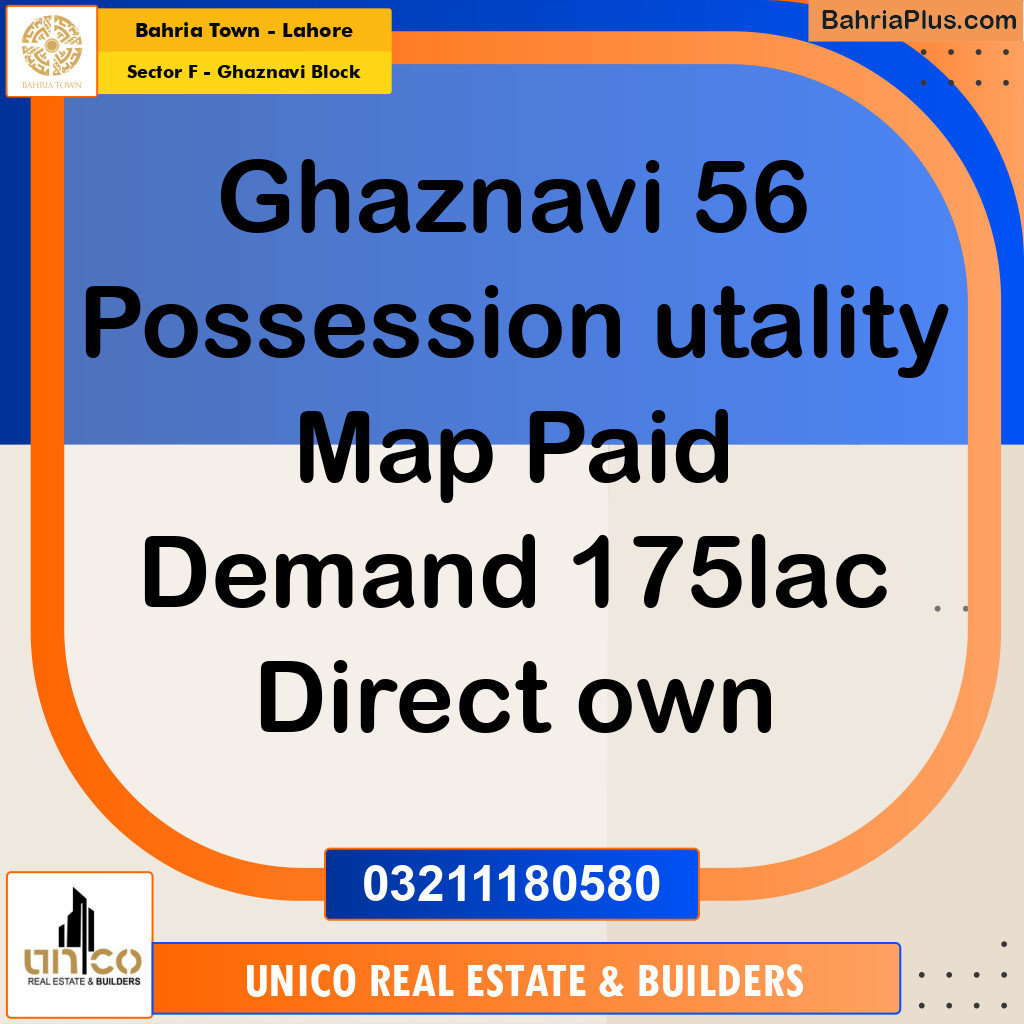 10 Marla Residential Plot for Sale in Sector F - Ghaznavi Block -  Bahria Town, Lahore - (BP-257627)