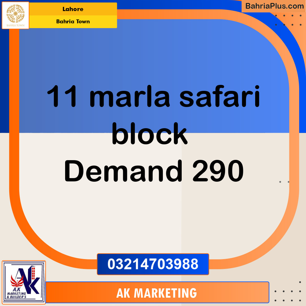 Residential Plot for Sale in Bahria Town, Lahore - (BP-257740)