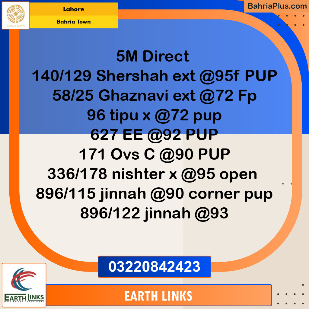 Residential Plot for Sale in Bahria Town, Lahore - (BP-257778)