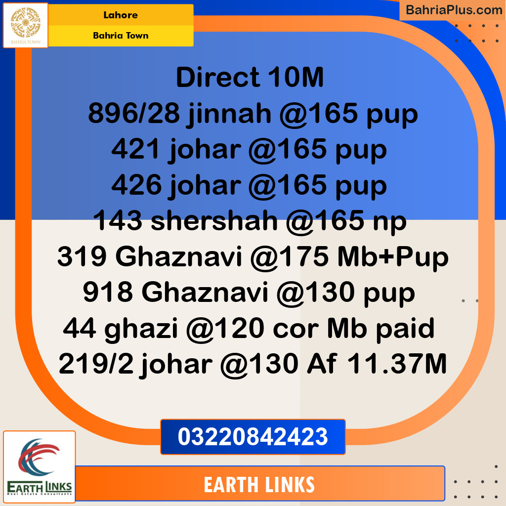 Residential Plot for Sale in Bahria Town, Lahore - (BP-257785)