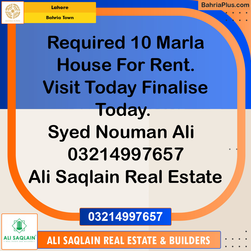Residential Plot for Sale in Bahria Town, Lahore - (BP-257817)