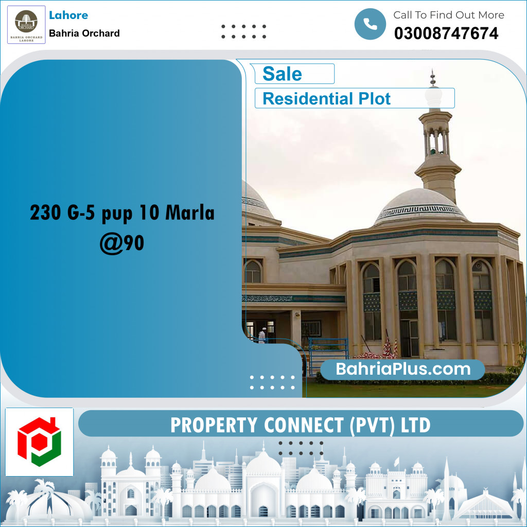 Residential Plot for Sale in Bahria Orchard, Lahore - (BP-257895)