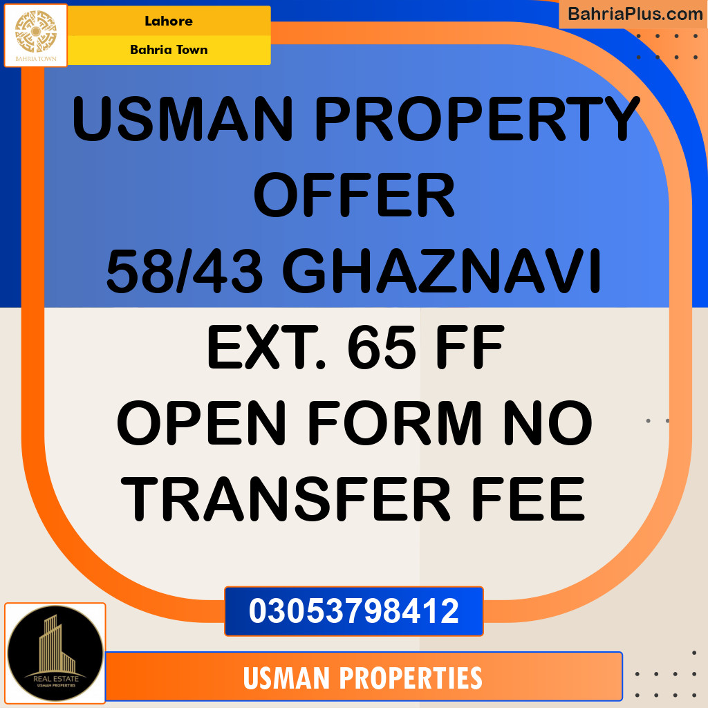 Residential Plot for Sale in Bahria Town, Lahore - (BP-257949)