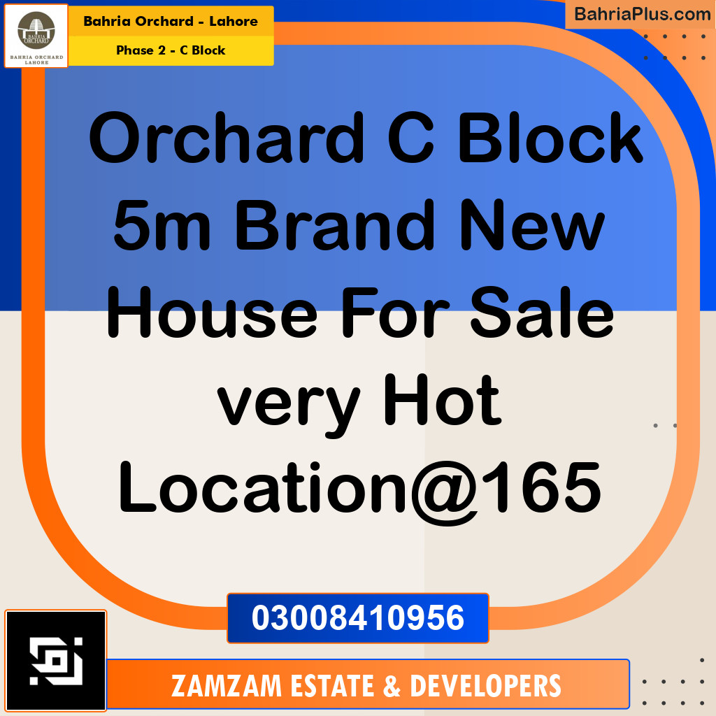 5 Marla Residential House for Sale in Phase 2 - C Block -  Bahria Orchard, Lahore - (BP-257992)