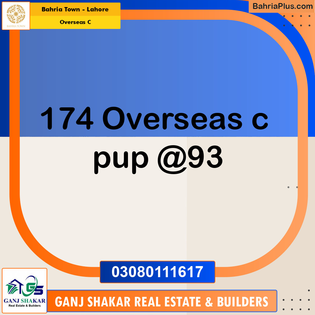 5 Marla Residential Plot for Sale in Overseas C -  Bahria Town, Lahore - (BP-258009)