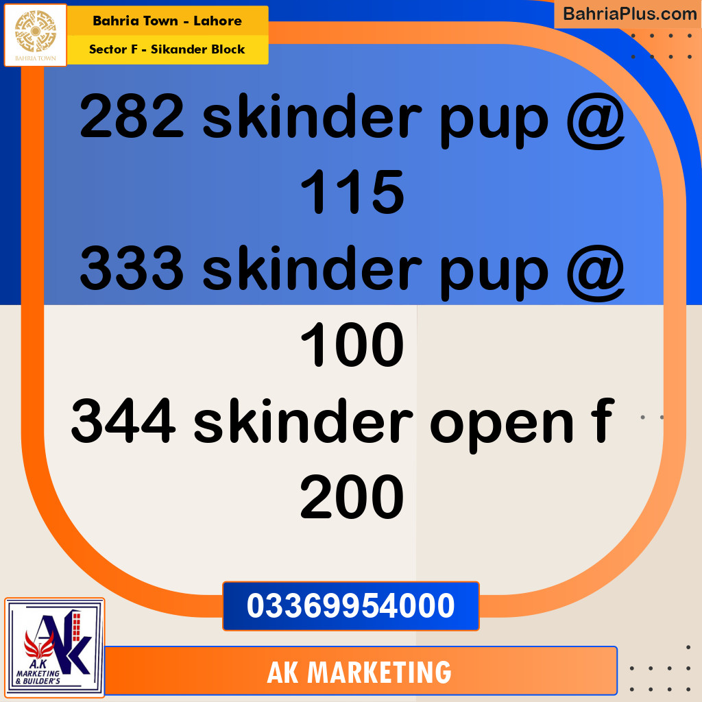 10 Marla Residential Plot for Sale in Sector F - Sikander Block -  Bahria Town, Lahore - (BP-258189)