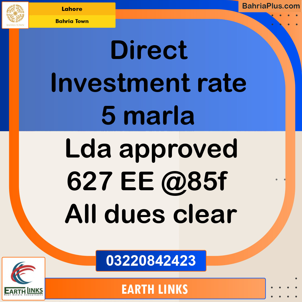 Residential Plot for Sale in Bahria Town, Lahore - (BP-258248)