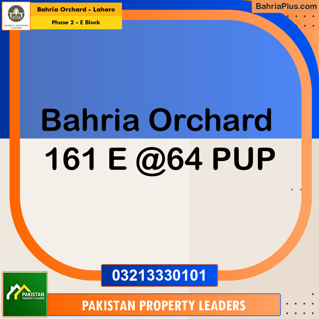 5 Marla Residential Plot for Sale in Phase 2 - E Block -  Bahria Orchard, Lahore - (BP-258255)