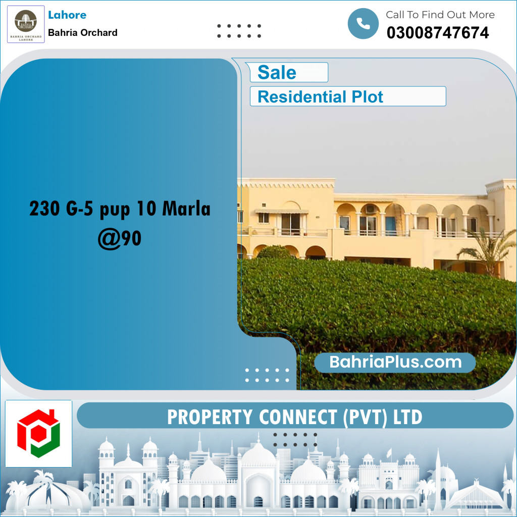 Residential Plot for Sale in Bahria Orchard, Lahore - (BP-258331)
