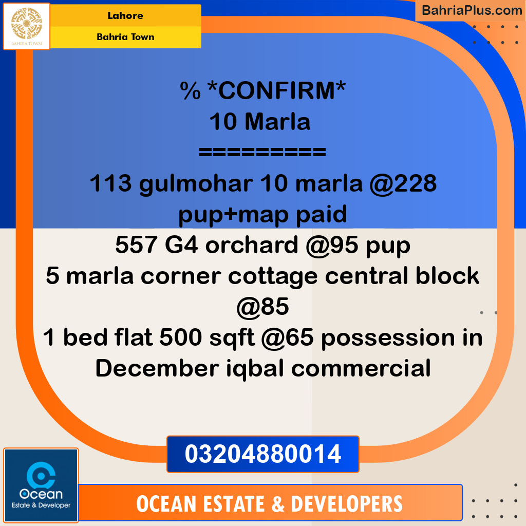 Residential Plot for Sale in Bahria Town, Lahore - (BP-258591)