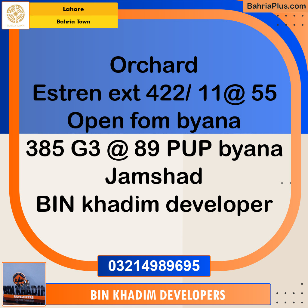 Residential Plot for Sale in Bahria Town, Lahore - (BP-258607)