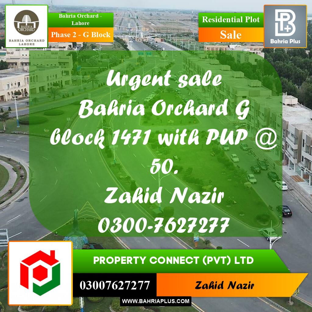 Residential Plot for Sale in Phase 2 - G Block -  Bahria Orchard, Lahore - (BP-258645)
