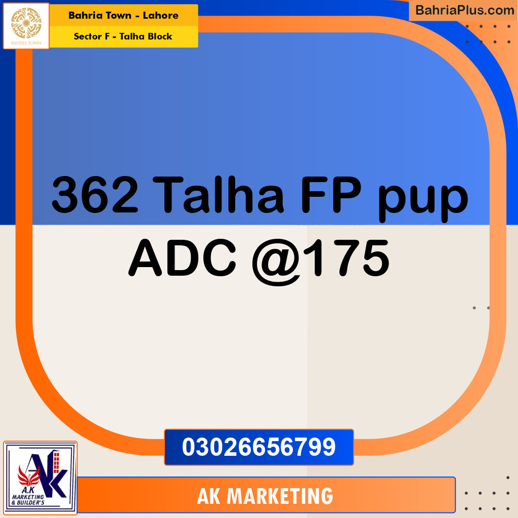 10 Marla Residential Plot for Sale in Sector F - Talha Block -  Bahria Town, Lahore - (BP-258733)