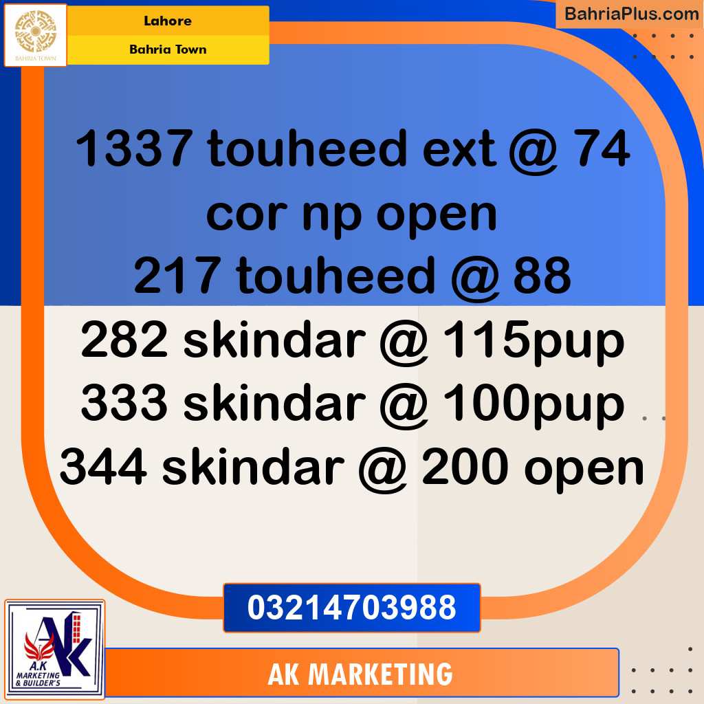 Residential House for Sale in Bahria Town, Lahore - (BP-258821)