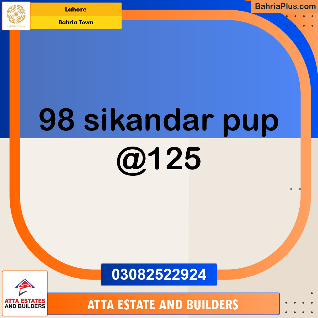 Residential Plot for Sale in Bahria Town, Lahore - (BP-258864)