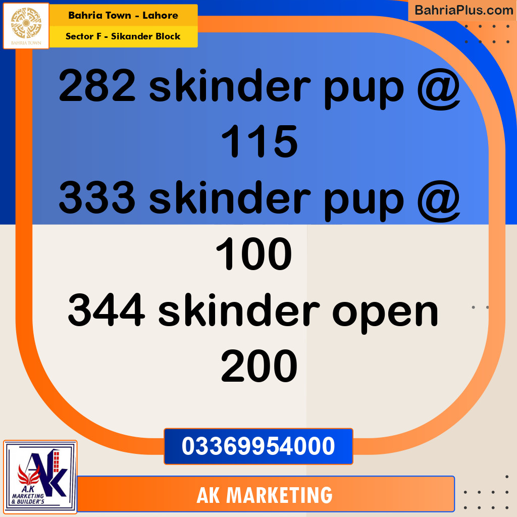 10 Marla Residential Plot for Sale in Sector F - Sikander Block -  Bahria Town, Lahore - (BP-258907)