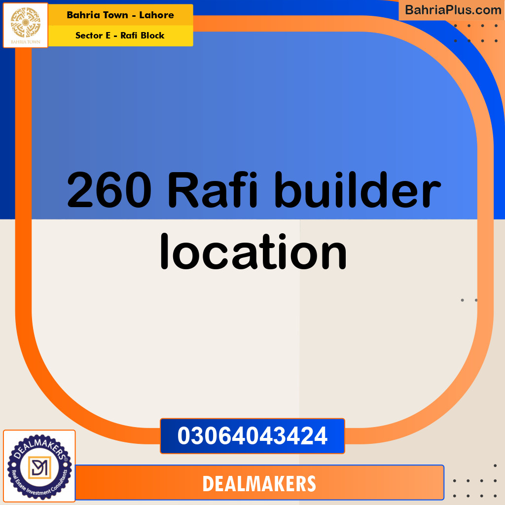 10 Marla Residential Plot for Sale in Sector E - Rafi Block -  Bahria Town, Lahore - (BP-258911)
