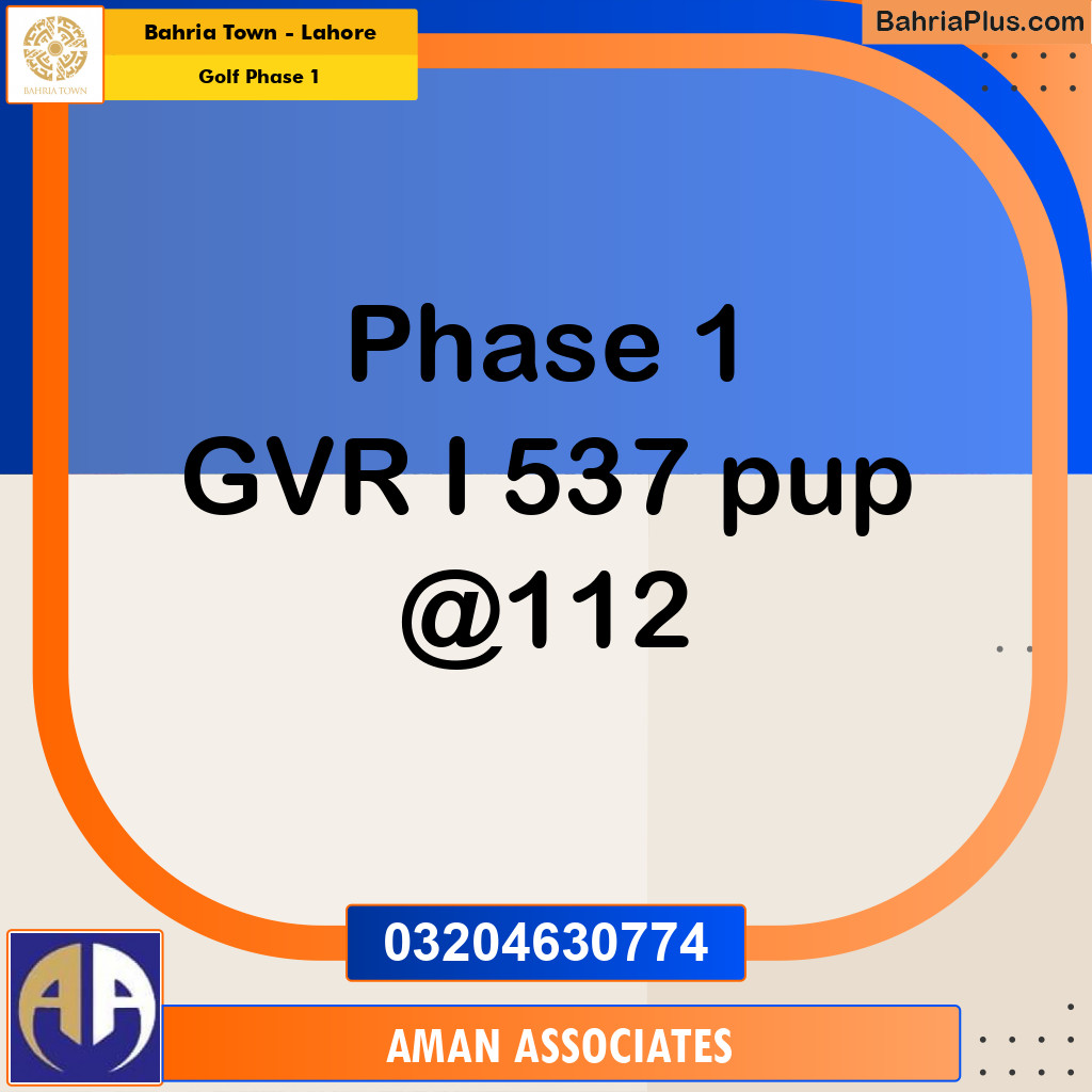 10 Marla Residential Plot for Sale in Golf Phase 1 -  Bahria Town, Lahore - (BP-258924)