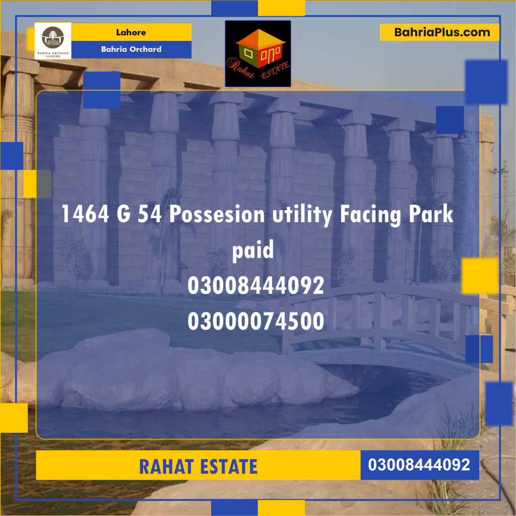 5 Marla Residential Plot for Sale in Bahria Orchard, Lahore - (BP-259002)