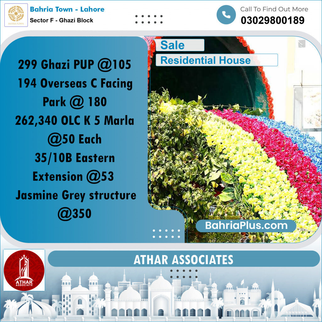 10 Marla Residential House for Sale in Sector F - Ghazi Block -  Bahria Town, Lahore - (BP-259020)