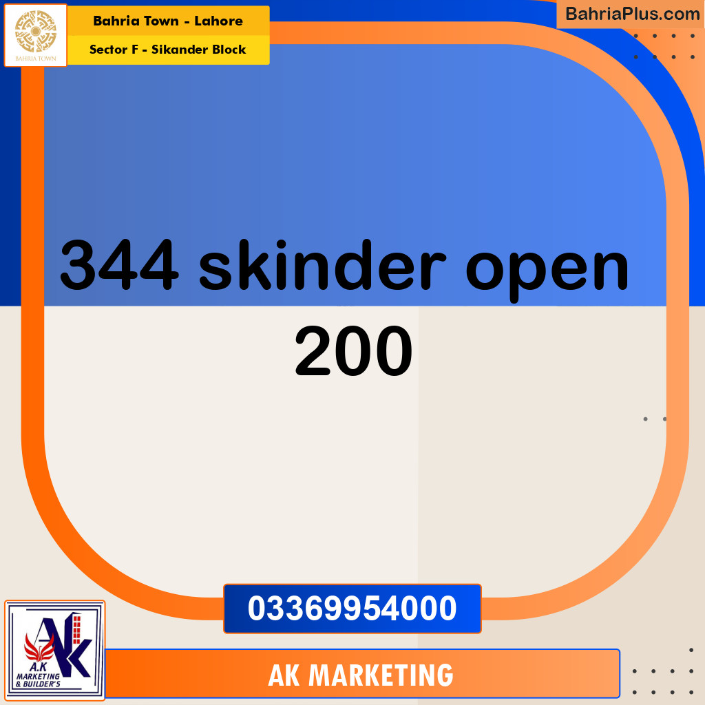 1 Kanal Residential Plot for Sale in Sector F - Sikander Block -  Bahria Town, Lahore - (BP-259041)
